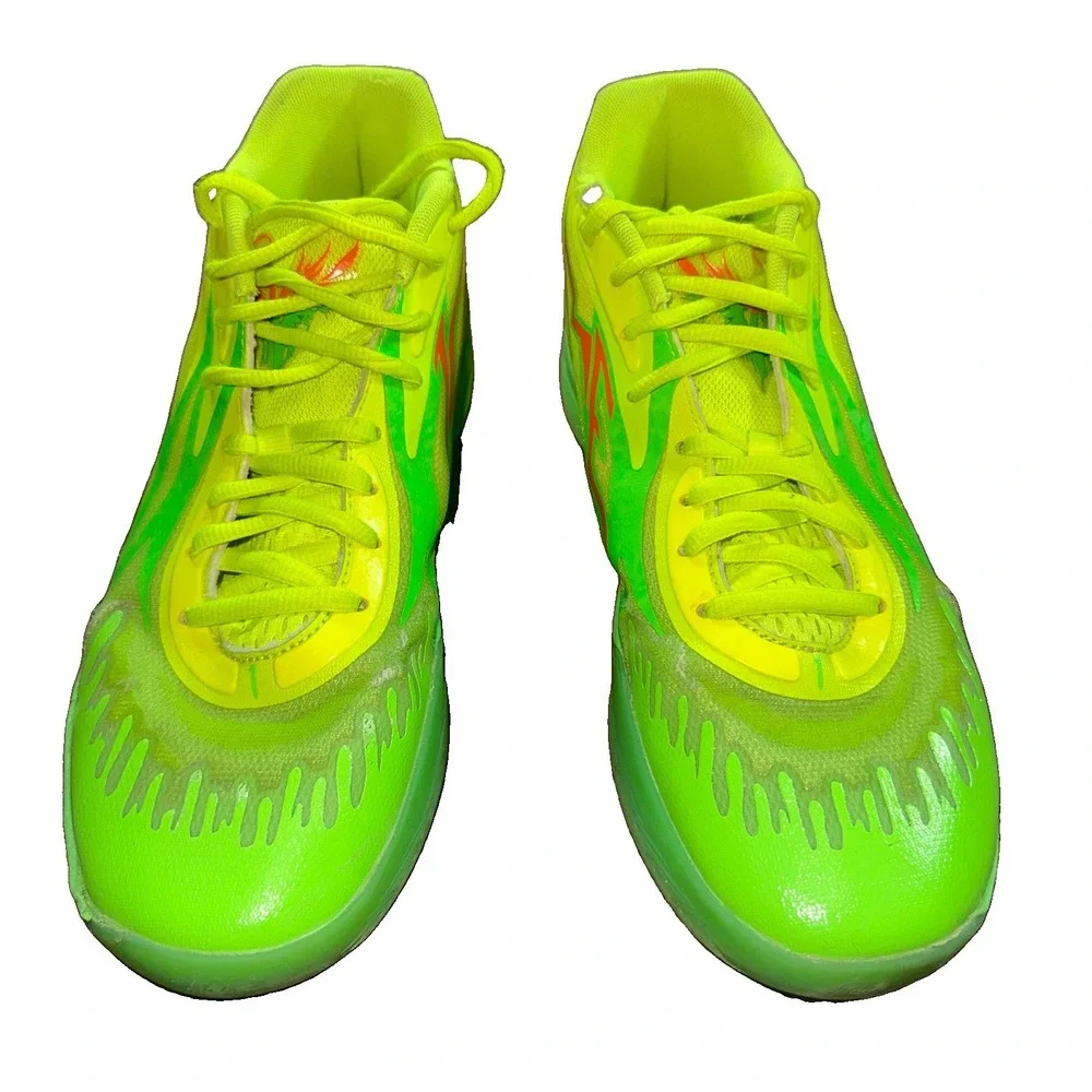 PUMA Nickelodeon x MB.02 Slime Basketball Shoes Men's Size 10.5 LaMelo Ball